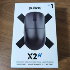 Pulsar X2H Wireless Gaming Mouse Size 1 Black Used Tested