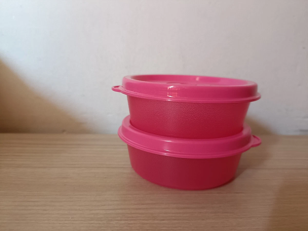 Tupperware Smidgets Small Round Wonder Set of 2 30 ML Capacity Pink