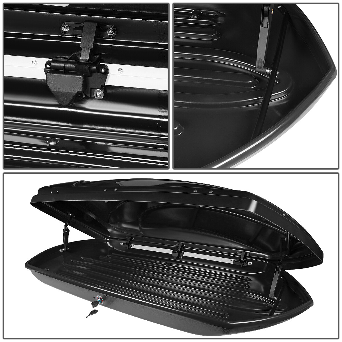 FOR 0308 HONDA PILOT ROOF TOP CARGO STORAGE LUGGAGE BOX W/ALUMINUM CROSS BAR eBay