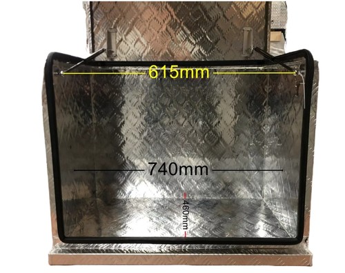 2mm Heavy Duty Checker Plate Aluminium Under Tray Toolbox-Lockable for Ute/4x4 - Picture 6 of 9