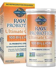 Garden of Life Raw Probiotics Ultimate Care 100 Billion 30 Cap. Exp:01/26 NEW