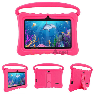 64GB 7'' HD Kids Google Tablet Android 9.1 PC Dual Camera Quad-core Bundle Case