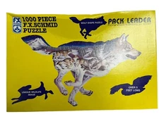 FX Schmid Pack Leader 1000 Piece Wolf Puzzle 3 Foot Long New Sealed See Photos