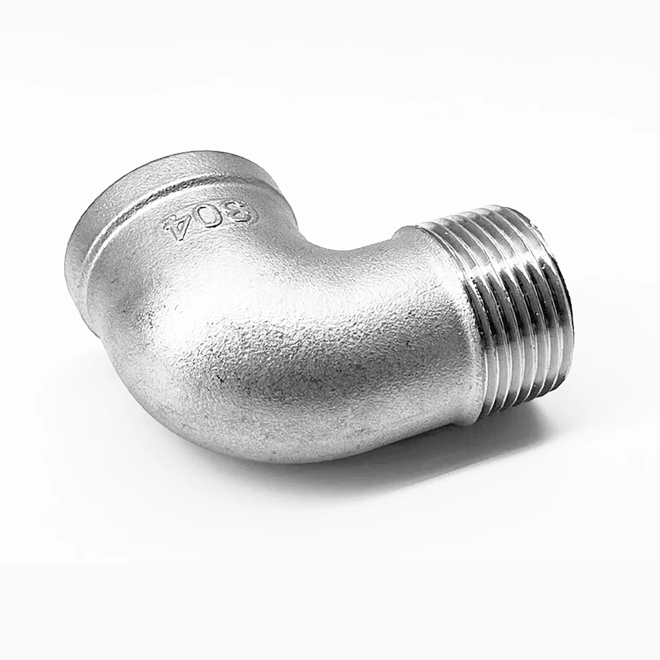 BSPT 1/8" to 2" Female to Male Thread Elbow Fittings A2 Stainless Steel Adapter - Image 2 of 4