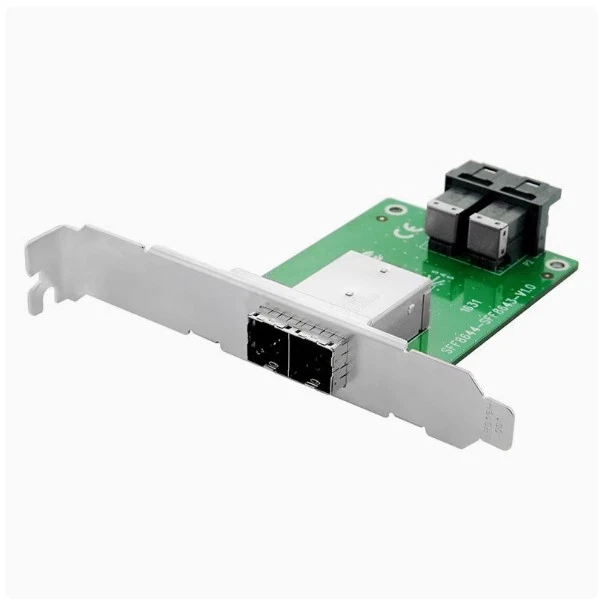 SAS HD Bracket with SFF-8644 to int. SFF-8643 - Image 2 of 3