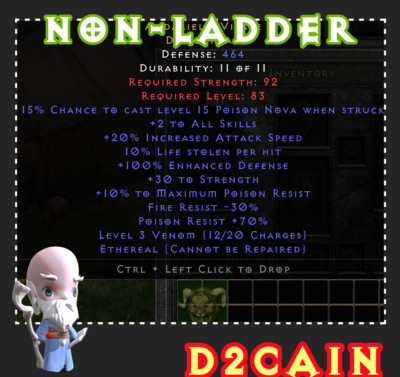 Diablo 2 D2R SC Non-Ladder Andariel's Visage Andy Andariel PC/SWITCH/PS