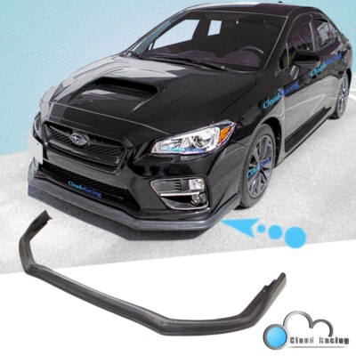 1pc For 15-17 Subaru WRX STi CS Style Front Lip Urethane W/Pre-Drilled Holes