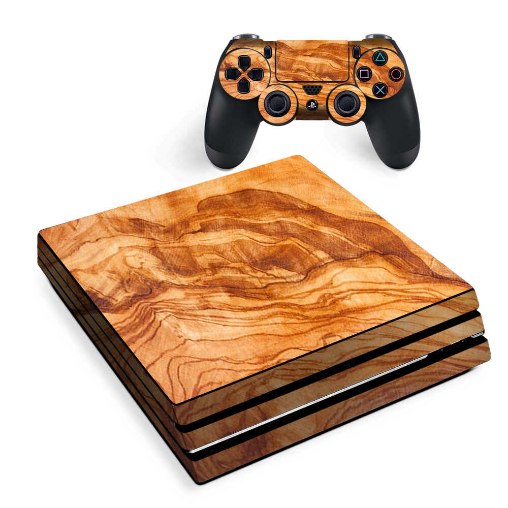 Skin/décalcomanie Pour PS4 Pro - Effet Marbre Blanc Et Gris Tourbillonnant - Neuf (USA)