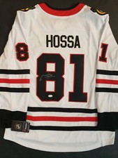 Marian Hossa Autographed Chicago Blackhawks White Fanatics Jersey (JSA Hologram)