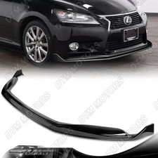 For 13-15 Lexus GS350 GS450h Base Painted BLK Front Bumper Lip Splitter Spoiler