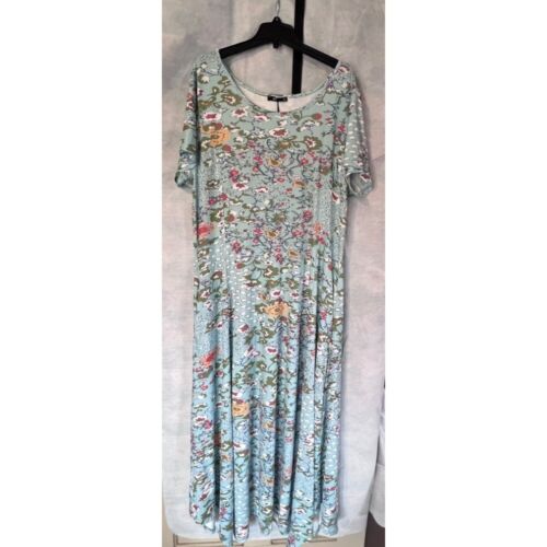 Lily by Firmiana Floral Print Maxi Dress Casual Summer Dress 3XL NWT