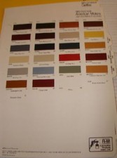 1983 Chrysler Dodge And Plymouth Truck Pu Ramcharger Rm Color Chips Nos