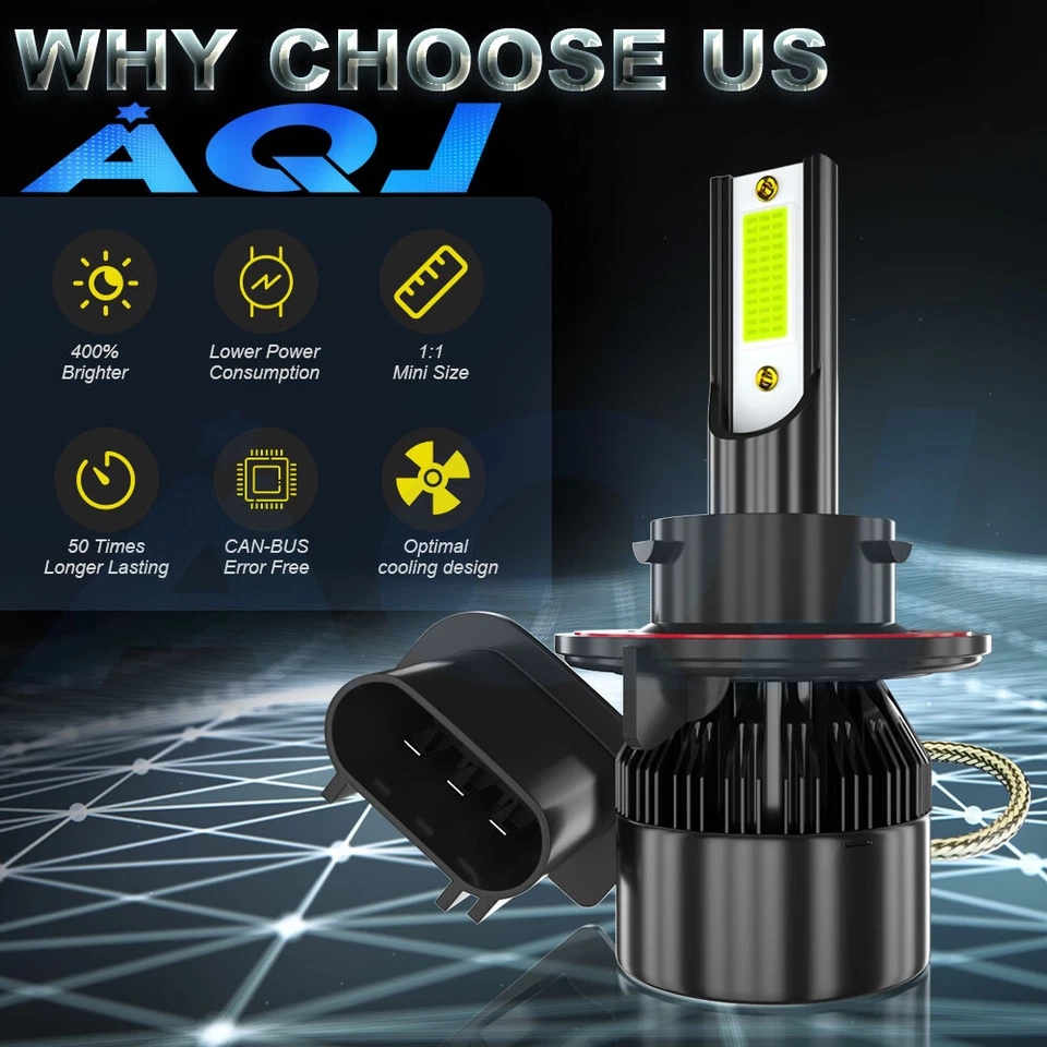 For Dodge Challenger 2009-2014 8000K Blue LED Headlights Hi/Lo Light Bulbs KIT Foto 2 de 4