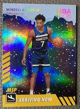2022-23 NBA HOOPS wendell moore jr rc wolves arriving now winter holo sp wolves