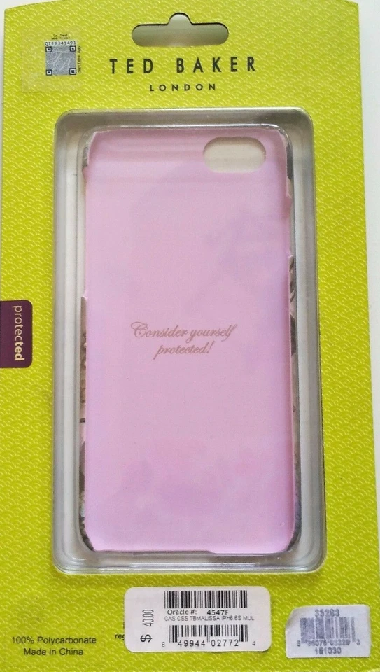 Новый многоцветный чехол Ted Baker London Malissa из поликарбоната для телефона iPhone 6 6s - Изображение 2 из 4