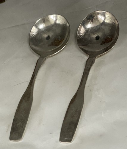 ONEIDA LTD Silversmiths Soup Spoon Lot of 2 Vintage - Picture 12 of 12