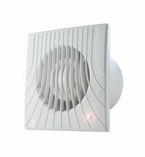White Bathroom Extractor 100mm /Modern Wall / Ceiling Toilet Ventilator