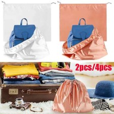Drawstring Dust Bag Gift Bag Handbag Purse Storage Cover Bag 16" x 20" 2/4Pcs