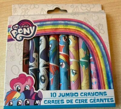 Brandneu in Verpackung neue Packung My Little Pony 10 Jumbo Buntstifte - 10 cm lang