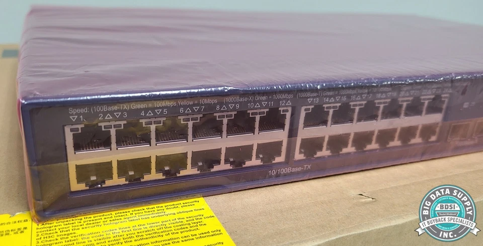 H3C, S3600-28TP-Si 24-Port Switch, P/N 0235A10F - Image 2 of 4