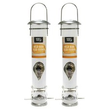 X2 Deluxe Kingfisher wild bird hanging SEED NUT Feeder Large