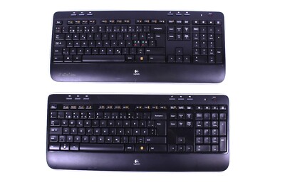 2 Logitech Logi K520 Tastatur QWERTY Kabellos Dänisch Schwarz OHNE USB-Empfänger