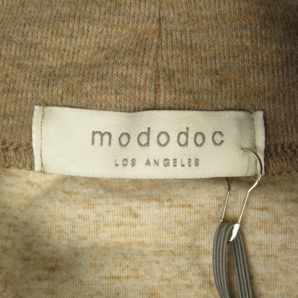 Mododoc Sweatshirt Womens Small Brown Fitness Athletic Workout Ladies Mock Neck - Image 3 of 4