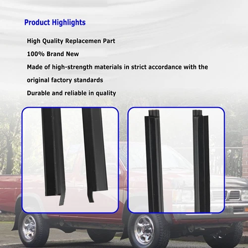 Outer Door Weather Window Rubber Seal Belt For Nissan Pickup D21 Hardbody 86-94 - Picture 6 of 9