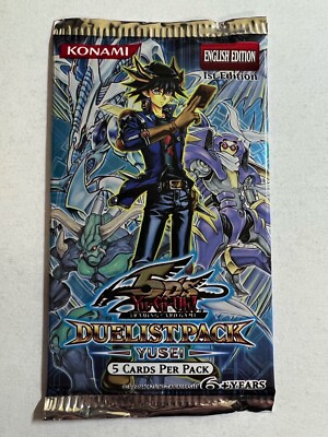 Yugioh Duelist Pack Yusei Factory Sealed Booster Pack 1st Edition 