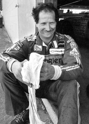 #ad Dale Earnhardt Sr Cools Off In The Speedway Garage After 1983 OLD PHOTO 3 AU $8.50
