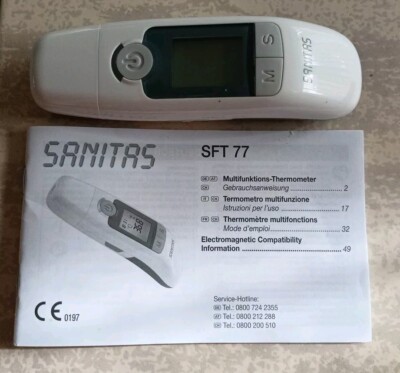 Sanitas Thermometer Sft 77 Bedienungsanleitung Deutsch
