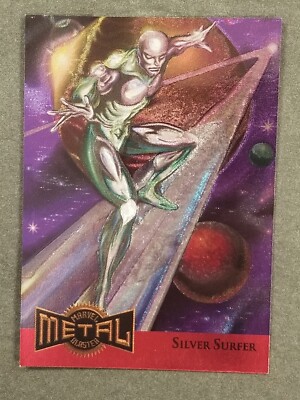 【レア】シルバーサーファー #1 メタルカード 1990 Impel Marvel Universe 1 Hologram #MH3 Silver Surfer