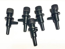 Aquarium 2 Way Air Line Tubing Flow Control Valve 5-Pcs Fish Tank Regulator