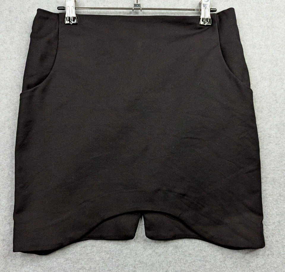 Mossman Skirt Womens 8 Black Straight Pencil Mini Career Office Work Event