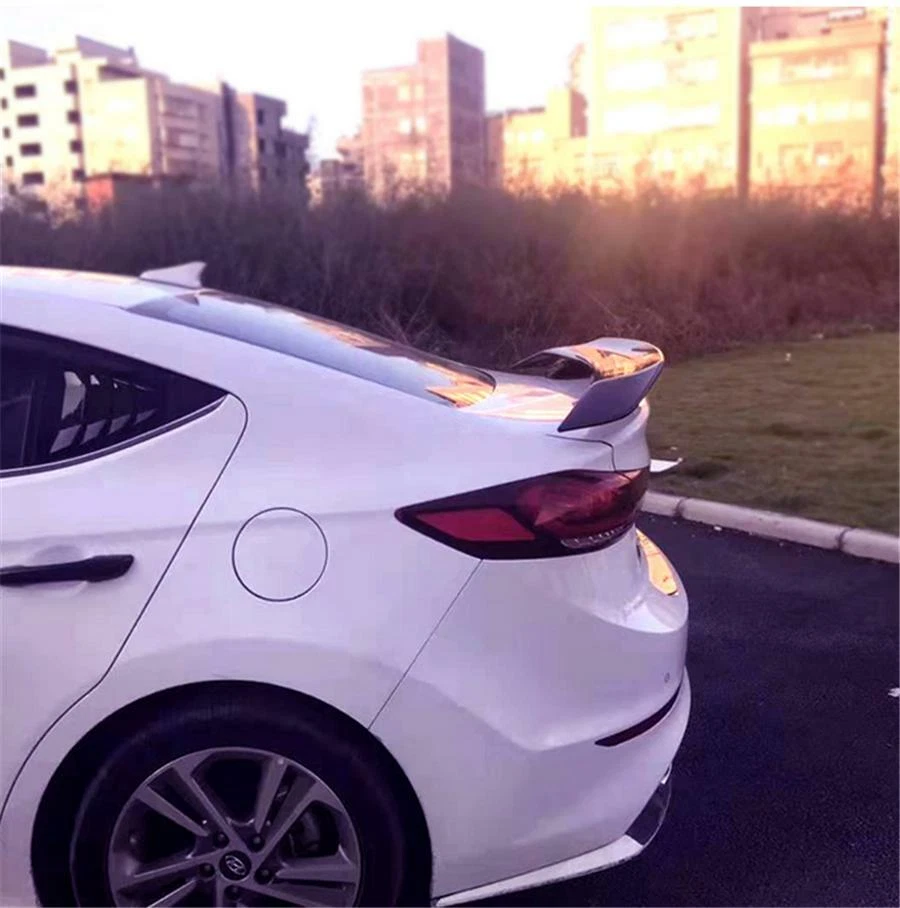 Sedan Car Tail-free Perforated Spoiler Modified Wing Glossy Black GT Style USA Foto 4 de 4