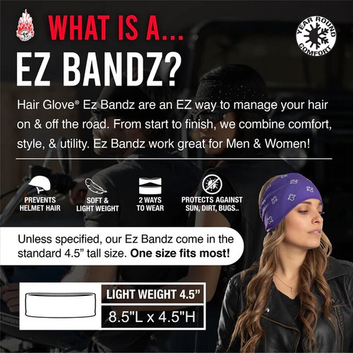 Headbands by Hair Glove® EZ Bandz Stretch Hairband Many Styles - Picture 2 of 161