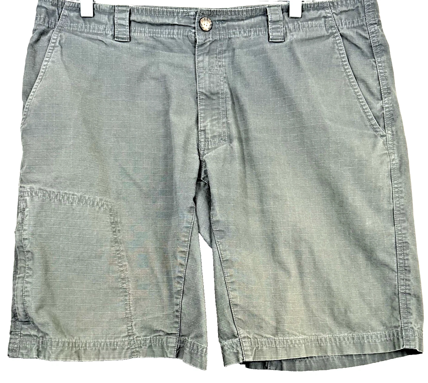 Columbia Ripstop Cargo 10” Shorts Men Olive 36w Hiking Fishing Camping Omni Shad