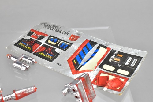 Transformers G1 Hoist Sticker Sheet Set Missile Gun Part Vintage 1985 - Picture 2 of 3