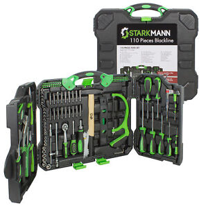 STARKMANN Blackline Premium-Werkzeugkoffer mit 110 Teilen