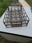 Vintage 1950s Coca Cola Metal Wire Crate Rack Holds 24 Bottles Coke