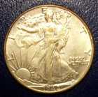 1942  LIBERTY WALKING TYPE! U.S. HALF DOLLAR! 90% SILVER!