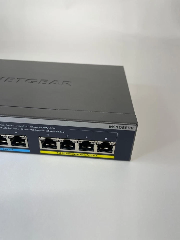 NETGEAR 8-Port Ultra60 PoE Multi-Gigabit Ethernet Switch (MS108EUP) -NO POWER - Image 2 of 4