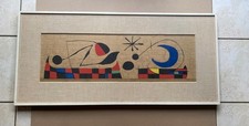 LITHOGRAPHIE COULEUR JOAN MIRO "MUR DE LA LUNE " VERS 1960