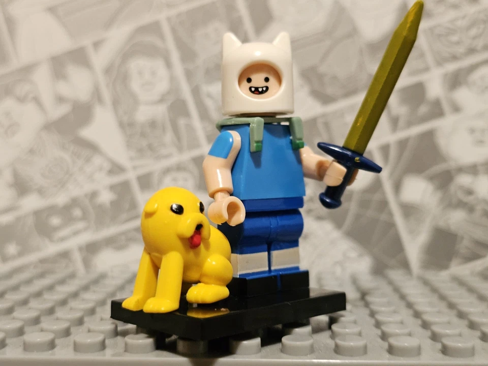 Lego Adventure Time Finn The Human & Jake The Dog Minifigures dim038 dim026 - Image 3 of 4