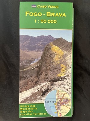 Cabo Verde: Fogo, Brava 1 : 50000: Wanderkarte
