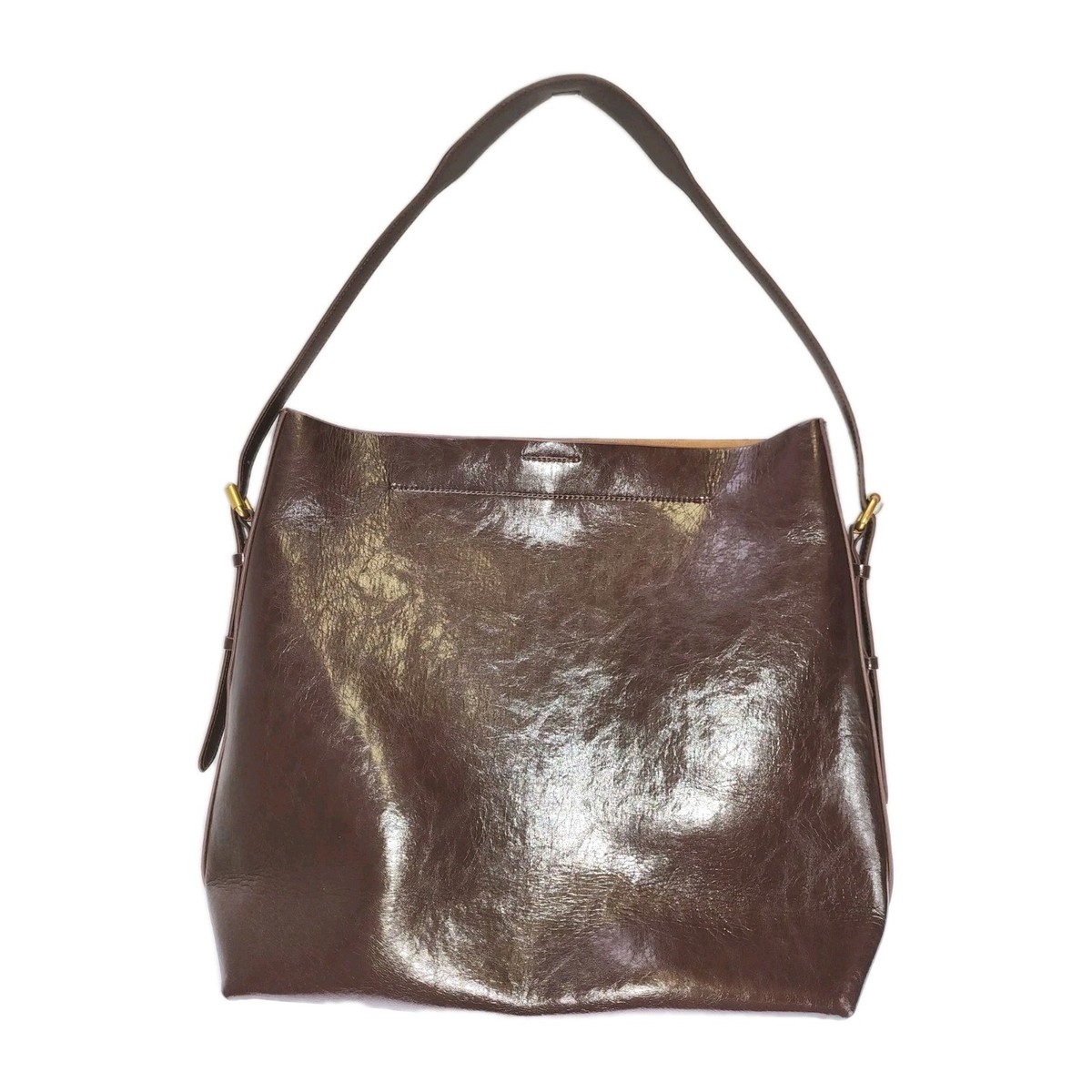 ZARA 6091/410 Grupo Inditex Genuine Leather Brown Shoulder Bag
