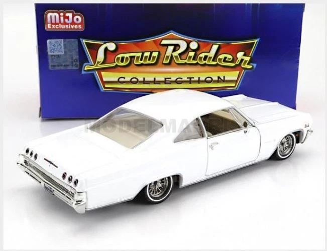 WELLY WE22417LRW-WH CHEVROLET - IMPALA SS 396 COUPE LOW RIDER 1965 - WHITE - 1/2 - Immagine 2 di 2