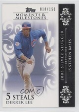 2008 Moments & Milestones Derrek Lee (2005 Silver Slugger 15 Stolen Bases) 13ys