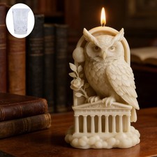 Realistic Owl Silicone Mold, Animal Figurine Candle Making, Resin Plaster Craft