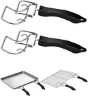 2 Pcs Air Fryer Convection Toaster Oven Tray Extractor,Oven Tray Handle, Oven Ra